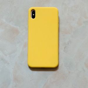 Happy Yellow Xs Max silicone case